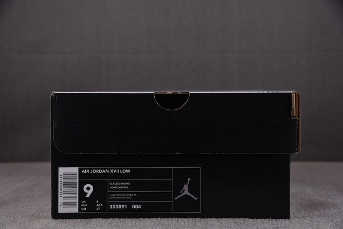 air Jordan 17 OG Low Black Chrome  303891-004