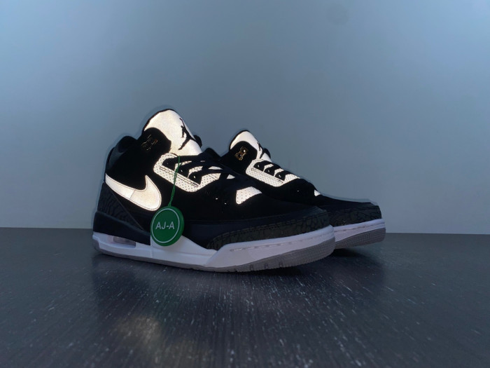 Air Jordan 3 Retro Tinker Black Cement Gold CK4348-007